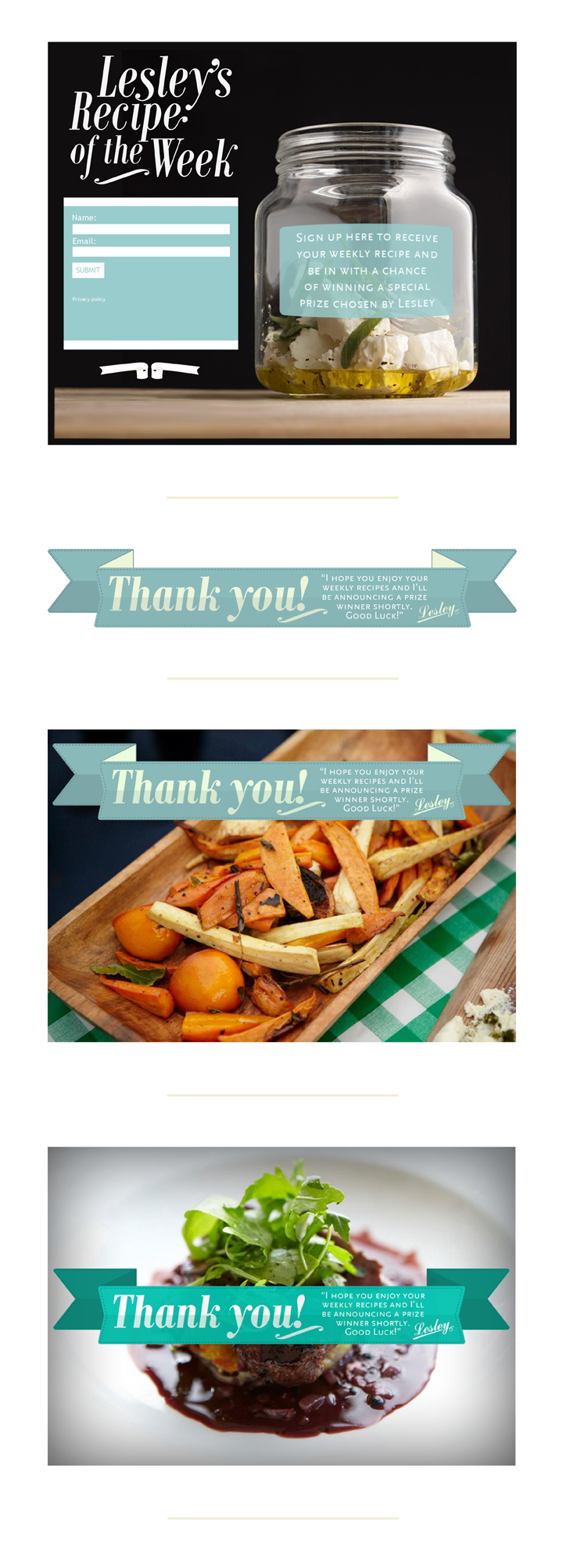 Lesley Waters, TV chef, Facebook Designs by Theory Unit Graphic Design in Yeovil, Somerset